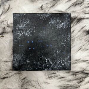 Tiny acrylic canvas painting original